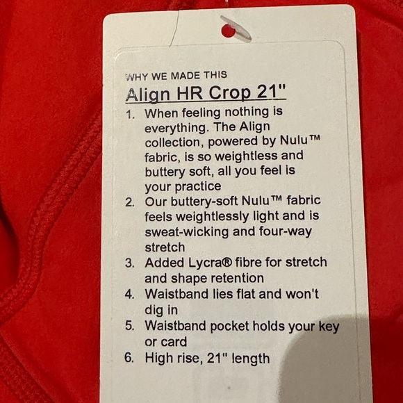 Lululemon Align HR Crop 21” - Picture 6 of 6